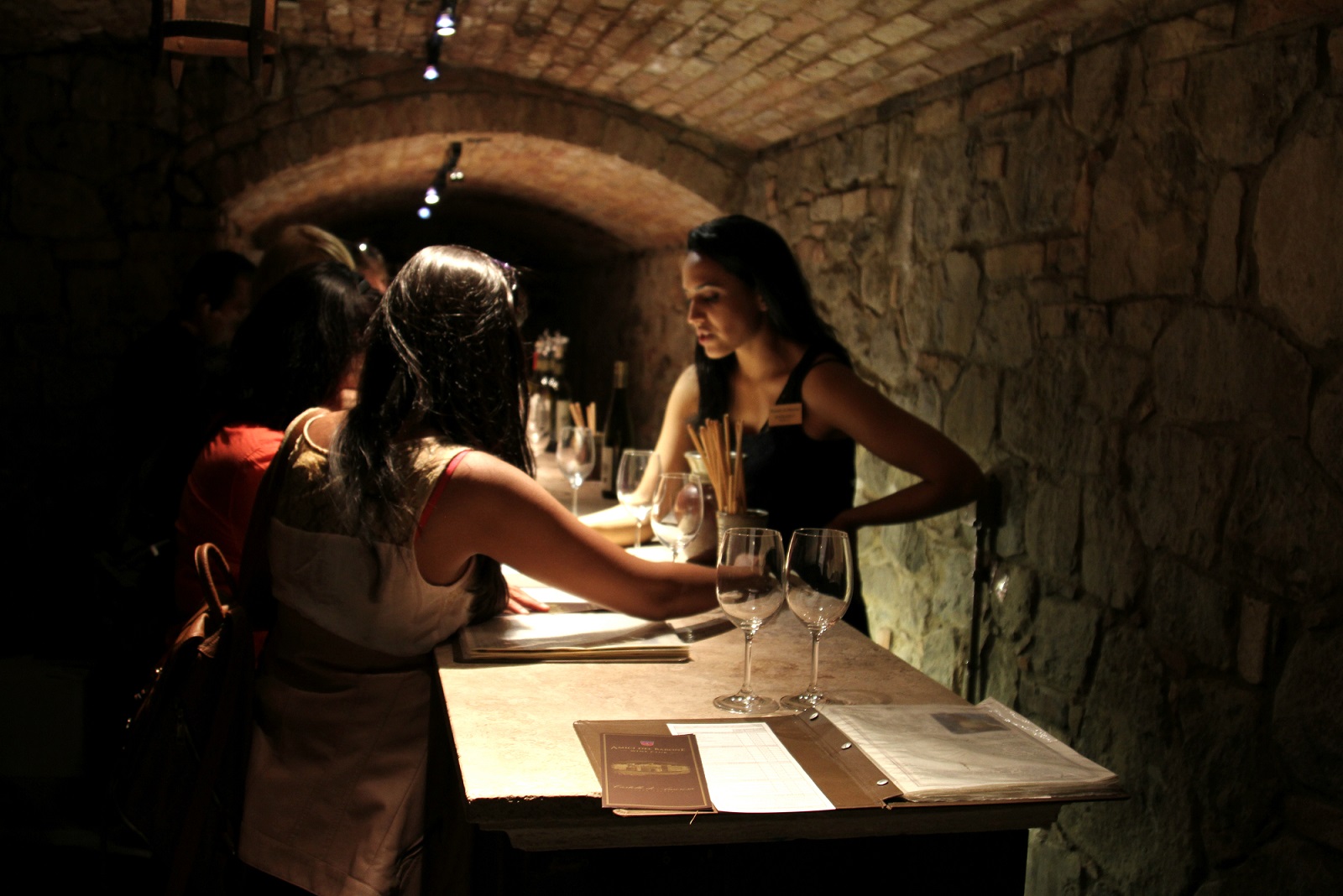 wine tasting at Castello Di Amorosa